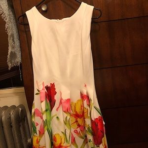 Calvin Klein Women's Floral Print Fit & Flare Dress